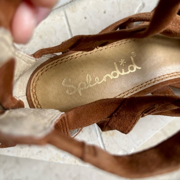 Splendid Barrett Suede Gladiator Sandals, Caramel, 7.5 - Picture 7 of 7